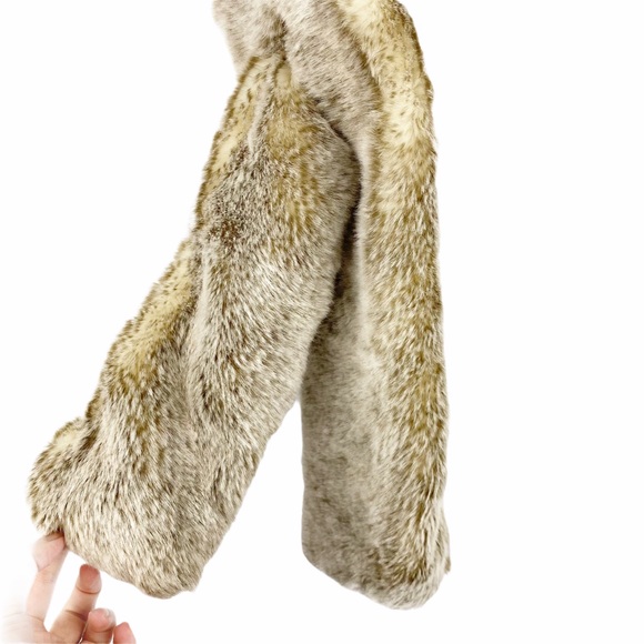 Restoration Hardware Mink Luxe Vegan Fur Scarf - Picture 5 of 9